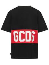 GCDS - Logo Loose SS T-shirt - Black - LIDIASHOPPING® - Official Website