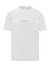 EMPORIO ARMANI - T-shirt con Logo Lettering - Bianco | Lidia Shopping ® | Official Website