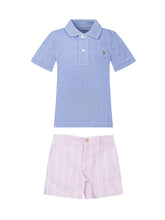 Completo Polo e Shorts a Righe - Abbigliamento Bambini | LIDIASHOPPING