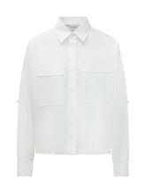 Camicia in Popeline con Tasche Applicate - Abbigliamento Donna | Lidia Shopping