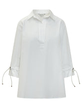Casacca in Popeline con Maniche Arricciate - Abbigliamento Donna | Lidia Shopping