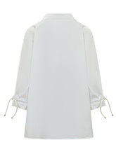 Casacca in Popeline con Maniche Arricciate - Abbigliamento Donna | Lidia Shopping