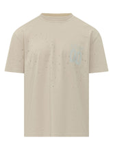 Jersey T-shirt with Print and Perforated Details - Amish | Lidia Shopping