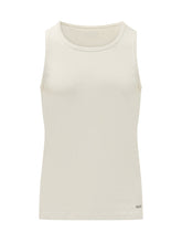 Tank Top with Micro Logo and Crew Neck - Amish | Lidia Shopping