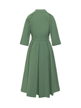 Abito Midi con Cintura e Maniche a Tre Quarti - Abbigliamento Donna | Lidia Shopping