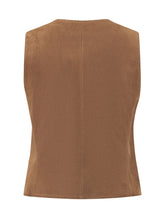 WEEKEND MAX MARA - Vest with Buttons and Pockets - Brown | Lidia Shopping | Official Website