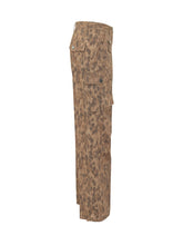 GANNI - Printed Cargo Pants with Pockets - Brown | Lidia Shopping ® | Official Website