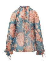 Camicia con Collo Arricciato e Lacci - Abbigliamento Donna | Lidia Shopping