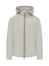 K-WAY - Hooded Jacket with front zip - Beige | Lidia Shopping | Official Website