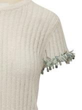 Top Sponge Rib con Girocollo e Applicazioni sulle Maniche - Abbigliamento Donna | Lidia Shopping