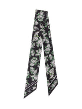 DOLCE & GABBANA - Bandeau in Seta con Stampa Floreale - Nero - LIDIASHOPPING® - Official Website