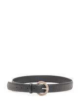 ORCIANI - Round Textured Buckle Belt - Black - LIDIASHOPPING® - Official Website