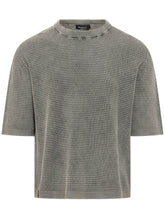 Maglia Girocollo a Maniche Corte Traforata - Abbigliamento Uomo | Lidia Shopping