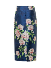LUNATICA - Floral Print Pencil Skirt - Blue - LIDIASHOPPING® - Official Website