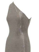 Abito Lungo Monospalla in Maglia Metallica - Abbigliamento Donna | Lidia Shopping