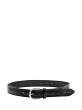ORCIANI - Belt with Metal Buckle and Decorative Details - Black - LIDIASHOPPING® - Official Website