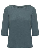 BALESTRERO - Maglia con Scollo Ampio e Maniche a Tre Quarti - Blu | Lidia Shopping | Official Website