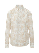 MC2 SAINT BARTH - Camicia con Stampa Toile Tropicale - Marrone | Lidia Shopping | Official Website