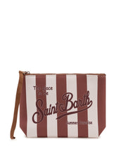 MC2 SAINT BARTH - Pochette Aline a Righe - Marrone | Lidia Shopping | Official Website