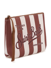 MC2 SAINT BARTH - Pochette Aline a Righe - Marrone | Lidia Shopping | Official Website