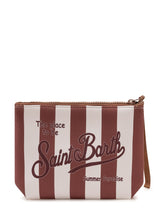 MC2 SAINT BARTH - Pochette Aline a Righe - Marrone | Lidia Shopping | Official Website