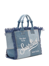 Borsa a Mano in Denim con Frange - Borse A Mano Donna | Lidia Shopping
