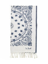 Foutas Beach Towel with Fringe and Paisley Print - Collezione Happy Birthday | Lidia Shopping