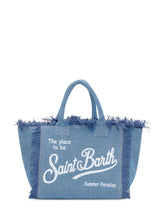 MC2 SAINT BARTH - Borsa a Spalla in Denim con Frange - Blu | Lidia Shopping | Official Website