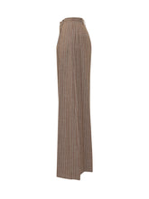 LE SULLY STUDIO - Pantaloni Gessati con Pinces - Marrone | Lidia Shopping | Official Website