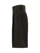 STUDIO NICHOLSON - Bermuda al Ginocchio con Chiusura Frontale - Nero | Lidia Shopping | Official Website