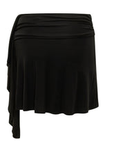 IRO - Gonna Mini Drappeggiata con Balza - Nero | Lidia Shopping | Official Website
