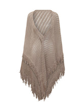 Scialle in Maglia con Frange - Accessori Donna | LIDIASHOPPING