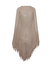 Scialle in Maglia con Frange - Accessori Donna | LIDIASHOPPING