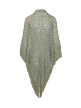 Scialle in Maglia Traforata con Frange - Accessori Donna | LIDIASHOPPING