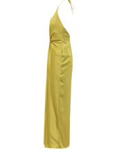 SIMONA CORSELLINI - Long Dress with Deep Neckline and Central Detail - Green | Lidia Shopping | Official Website