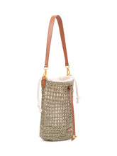 GIANNI CHIARINI - Borsa Secchiello Nefeli con Trama Intrecciata e Coulisse - Verde | Lidia Shopping | Official Website