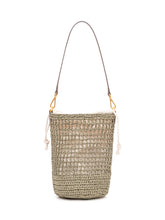 GIANNI CHIARINI - Borsa Secchiello Nefeli con Trama Intrecciata e Coulisse - Verde | Lidia Shopping | Official Website