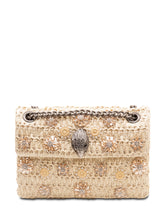 Borsa Mini Kensingt in Raffia con Applicazioni Floreali - Borse A Spalla Donna | Lidia Shopping