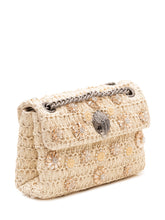 Borsa Mini Kensingt in Raffia con Applicazioni Floreali - Borse A Spalla Donna | Lidia Shopping