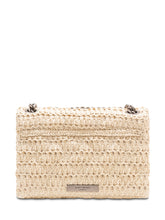 Borsa Mini Kensingt in Raffia con Applicazioni Floreali - Borse A Spalla Donna | Lidia Shopping