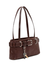 Borsa a Spalla in Pelle con Cintura Decorativa - Borse A Spalla Donna | Lidia Shopping