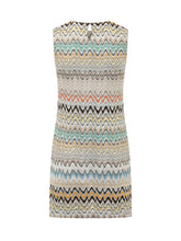 Abito Corto Senza Maniche con Motivo Chevron - Abbigliamento Donna | Lidia Shopping