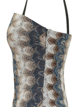 Abito Corto Senza Maniche con Spalline e Motivo Geometrico - Abbigliamento Donna | Lidia Shopping