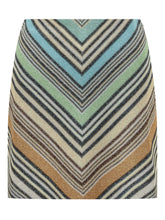 Mini Gonna in Maglia a Motivo Chevron - Abbigliamento Donna | Lidia Shopping