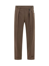 MICHAEL COAL - Pantaloni America con Risvolto - Marrone | Lidia Shopping | Official Website