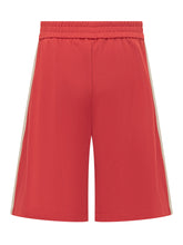 PALM ANGELS - Vintage Track Shorts with Side Stripes - Red | Lidia Shopping | Official Website