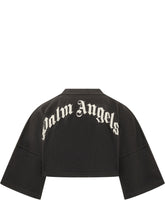T-shirt Cropped con Logo su Collo - Abbigliamento Donna | Lidia Shopping
