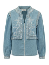 Blouse with Geometric Embroidery - Baandsh | Lidia Shopping