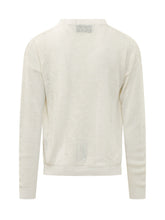 AMARANTO - Maglia in Maglia a Righe - Bianco | Lidia Shopping | Official Website