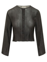 GONGDID DESIGN - Top a Coste con Bottoni e Maniche Lunghe - Nero | Lidia Shopping | Official Website